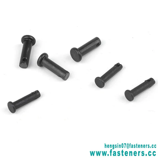 High-quality Customized Iron Black Oxide Pin Shaft Flat Head With Hole Locating Pin Bolt