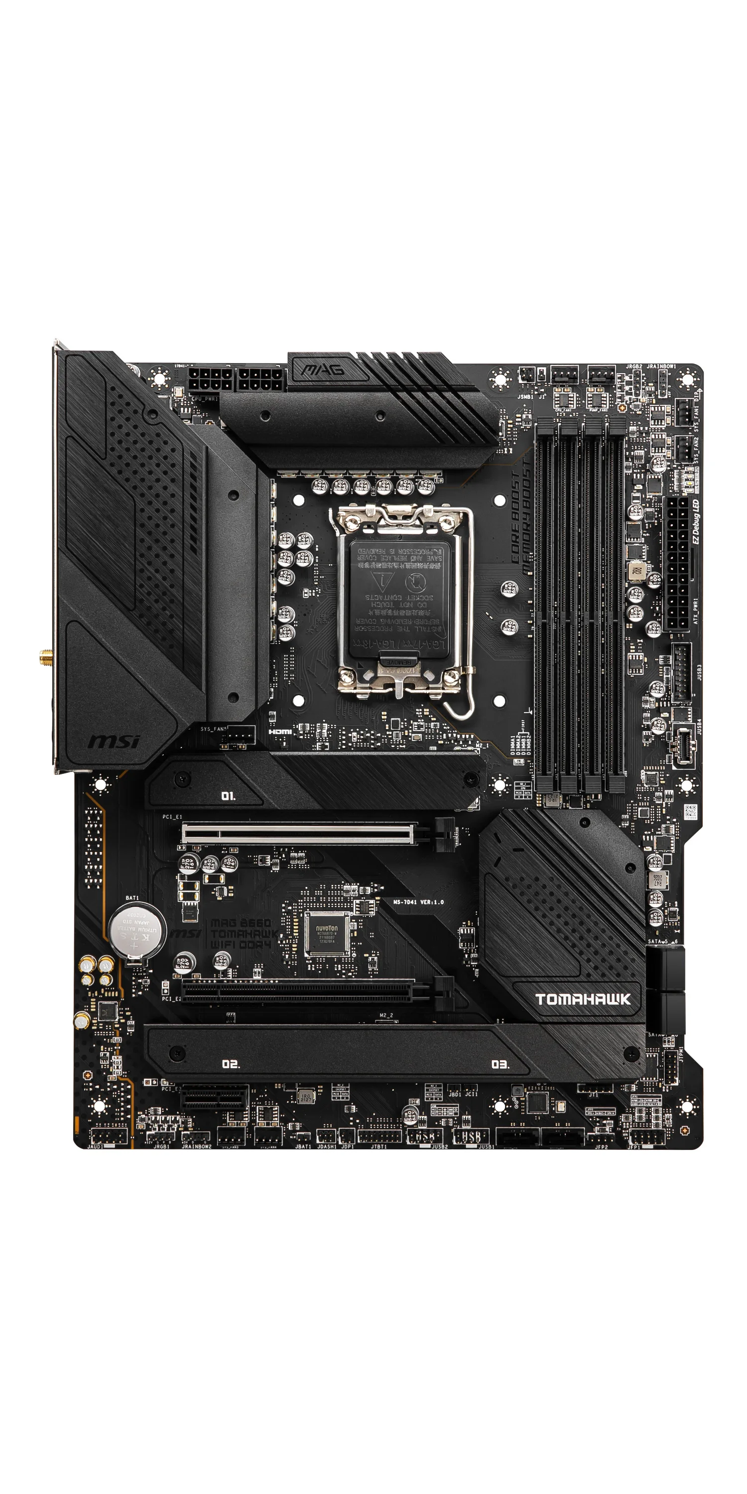 MAG B660M MORTAR DDR4 Motherboard, Micro-ATX - Supports  12th Gen Core Processors, LGA 1700 - DDR4 Memory Boost 4800+MH