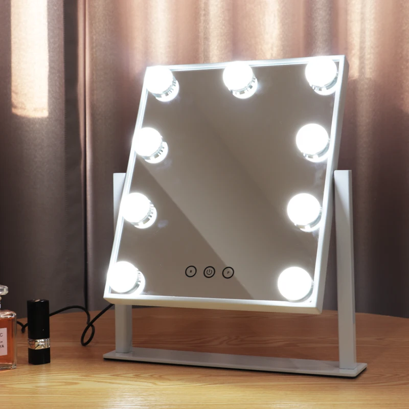 Hollywood Style Table Touch Sensor Switch Cosmetic Makeup Hollywood Vanity Mirror With Led Light