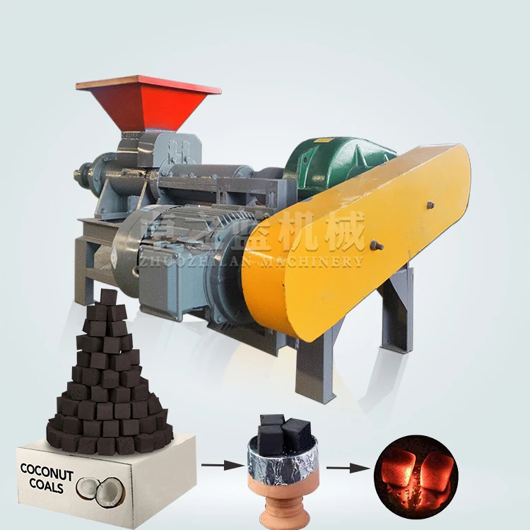 long burning time eco-friendly smokeless free cast shisha silicon carbide press tobacco making magnesium oxide briquette machine