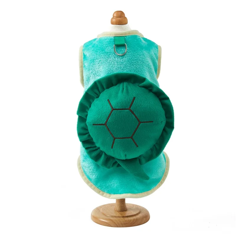 Забавный костюм для Хэллоуина одежда домашних животных милый черепаха фланелевая Одежда собак от производителей