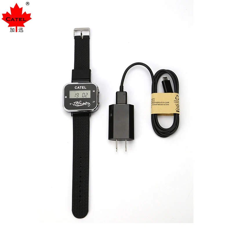 Wireless Waiter Call Button System Wrist Watch Pager long distance transmitter wireless wireless waiter watch system