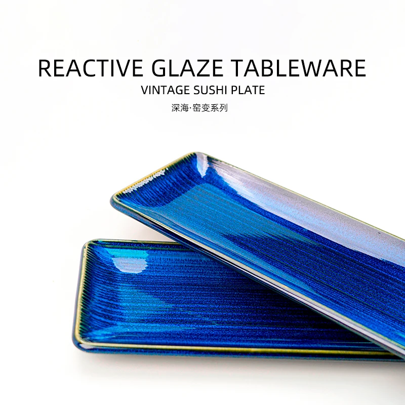 Japanese tableware sushi plate sets stoneware sushi dish  restaurant and hotel crockery