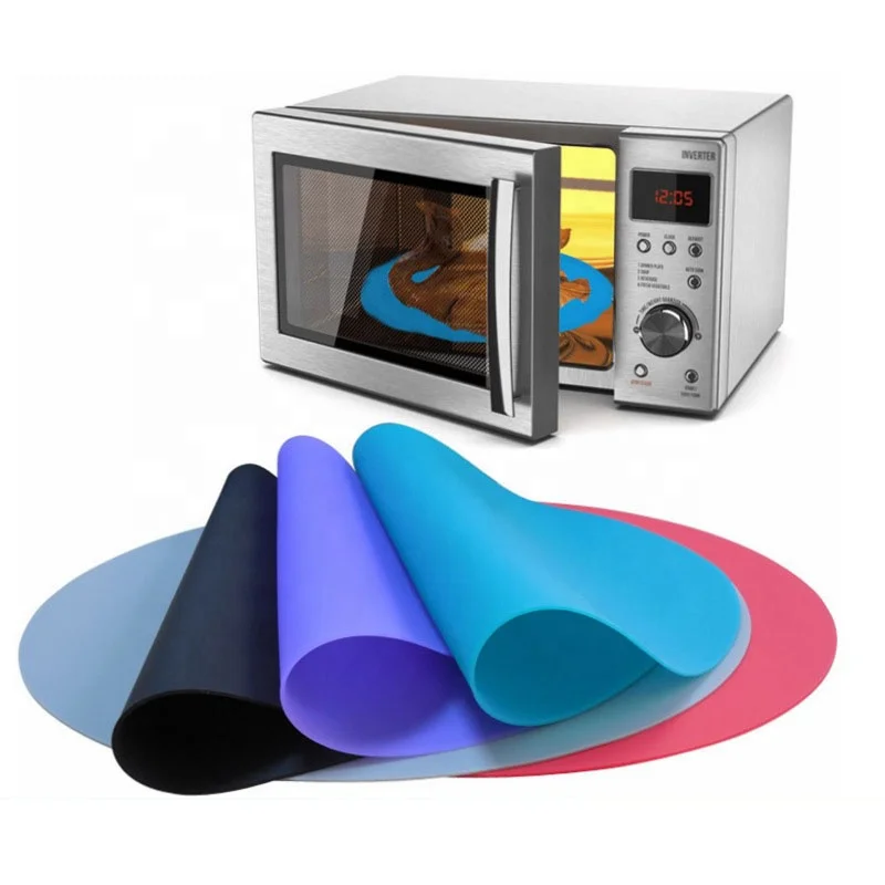 12 Inch Premium Non-stick Silicone Baking Mat Round Silicone Baking Mat circular anti-slip heat resistant table mats