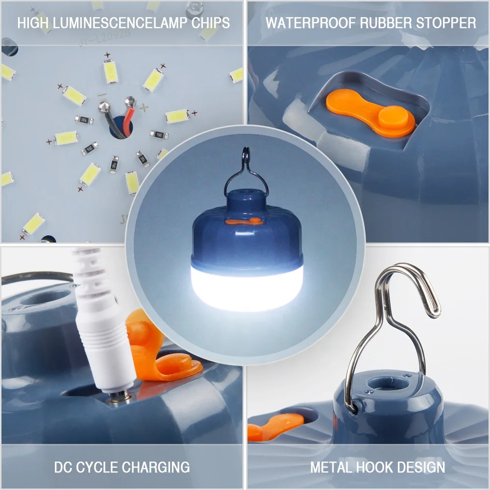 2022 Hot led rechargeable camping emergency light lamp