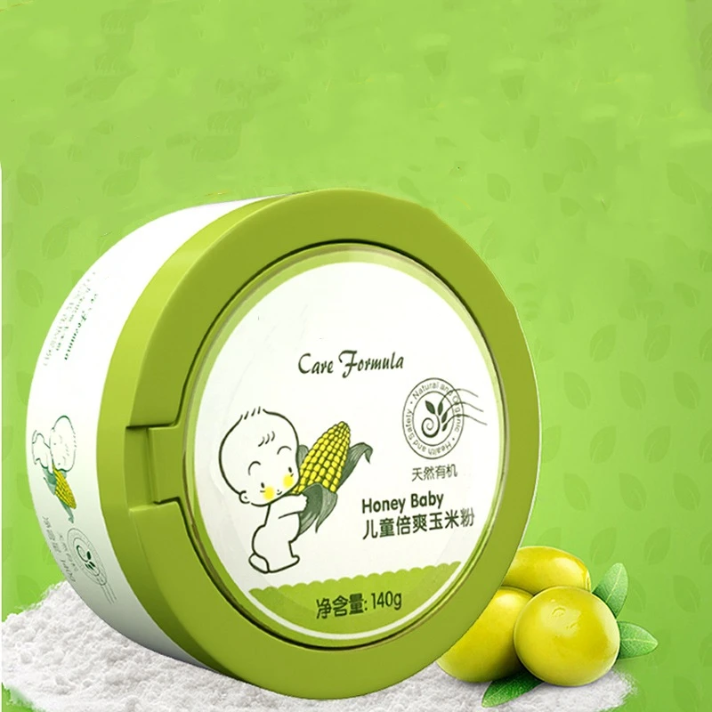 Wholesale Natural Corn Talcum Powder for  Baby kid children skin care prickly heat powder no talc powder