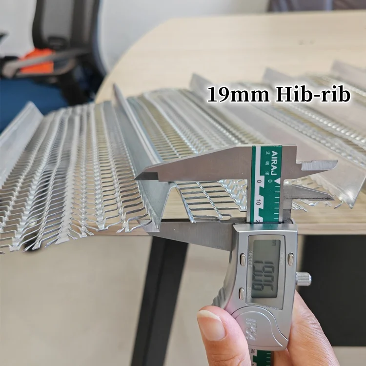 Заводская оптовая продажа высокоребристая оцинкованная Строительная проволочная сетка Расширенная металлическая ребра строительные материалы