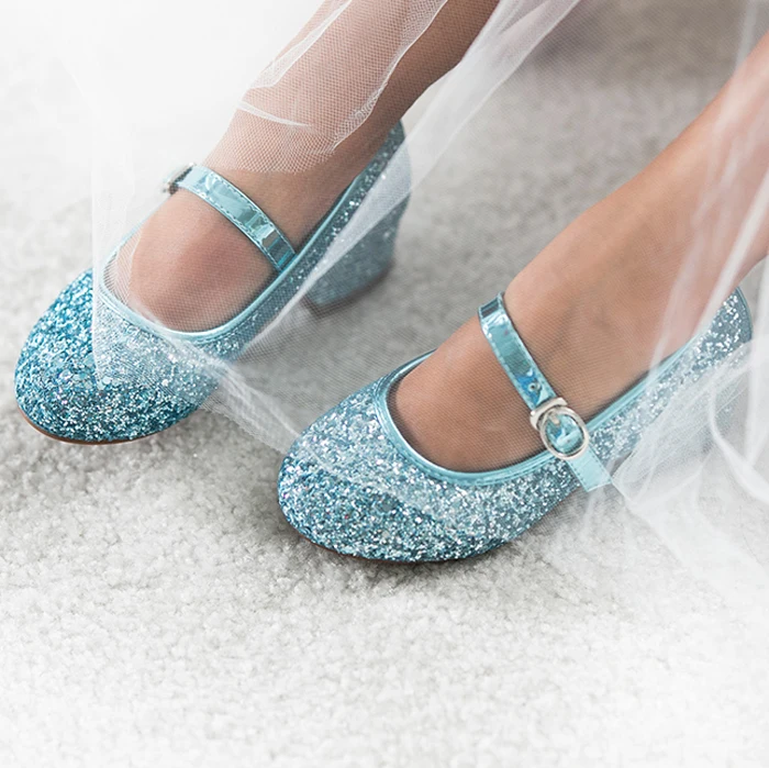 modern style rose gold glitter kids children toddler high heel shoes for kids girls baby