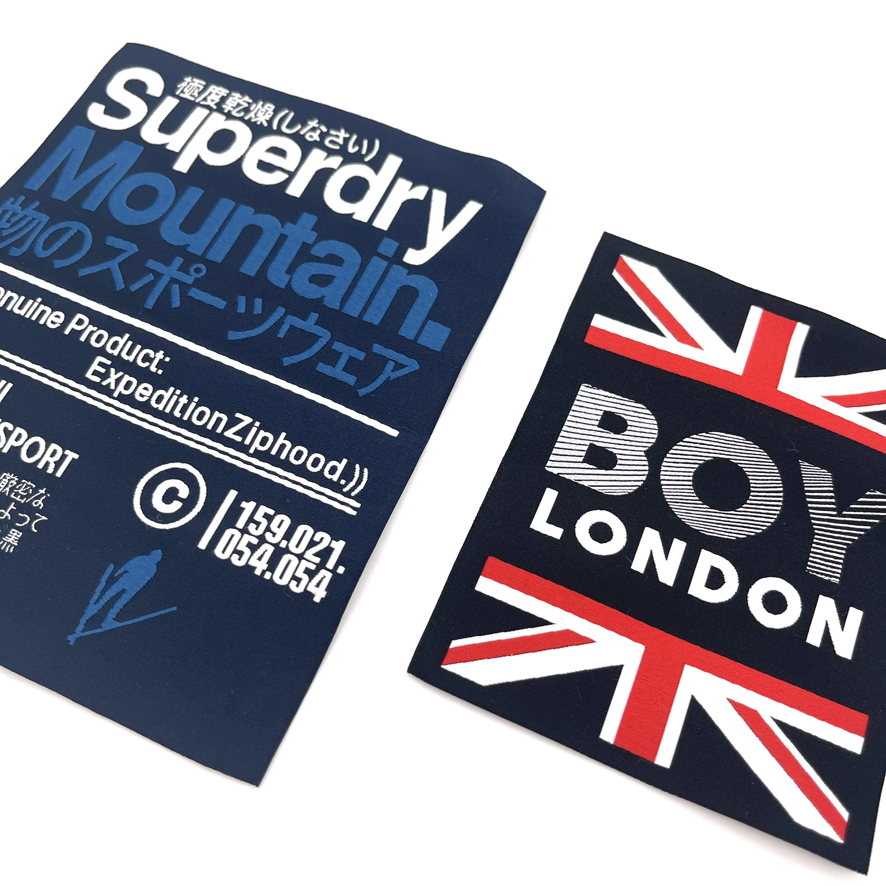 Certificate Brand Name Clothing Garment Tag Damask Soft Polyester Custom Logo Satin Woven Label