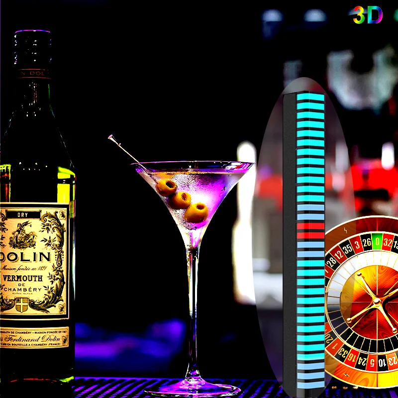 Bokun 3D Brand New Tv Sound Control Rgb Pickup Room Kids Sensor Recognition Audio Led Voice-Activated Music Rhythm Ambient Light