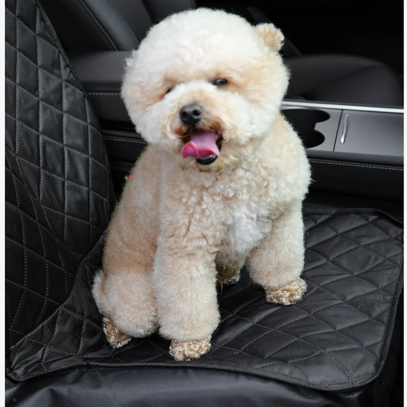 Joypet Pet Travel Waterproof Pad Back Seat Breathable Mesh Hammock Adjustable Dog Car Seat Extender With Storage