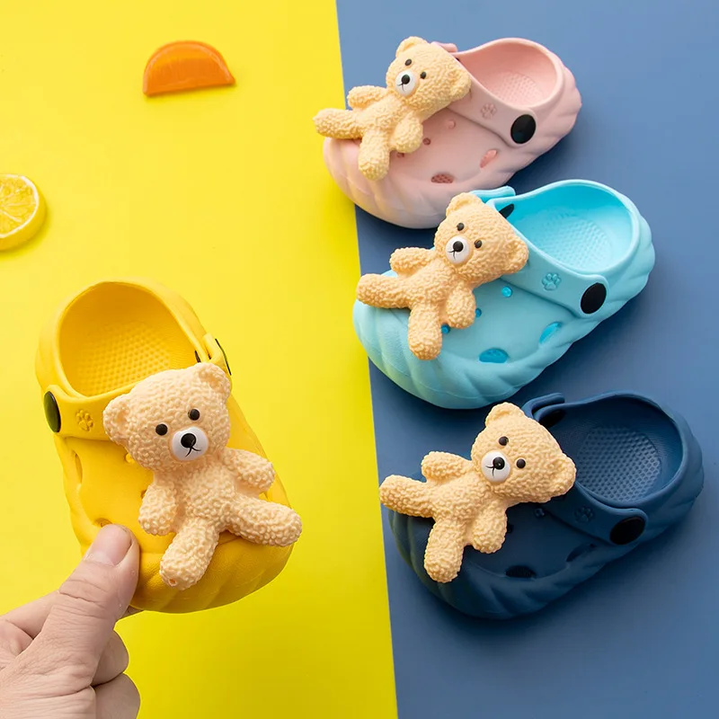 Cute Kids Croc Shoes High Quality Casual Shoes Non-slip Clogs Slippers Slides Lightweight Soft Sole Croc Sandals Boys Girls