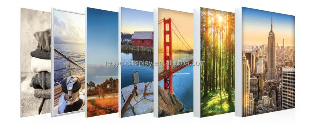 Advertising Tradeshow exhibition booth display tension fabric backdrop SEG pop up led backlit light box