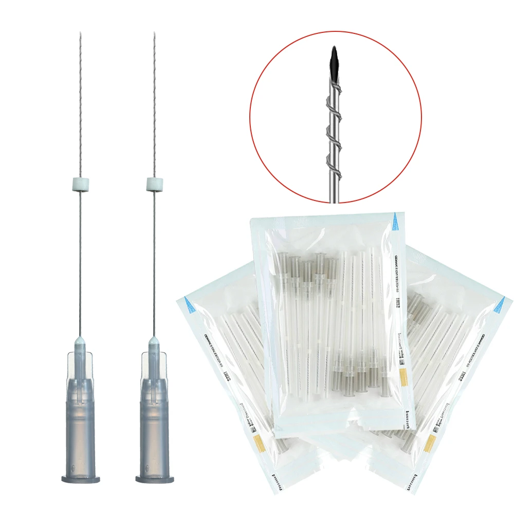 Pdo Smooth Wires Facial 26g 38mm 50mm Cheek Add Volume Pcl Plla Tornado Screw Thread