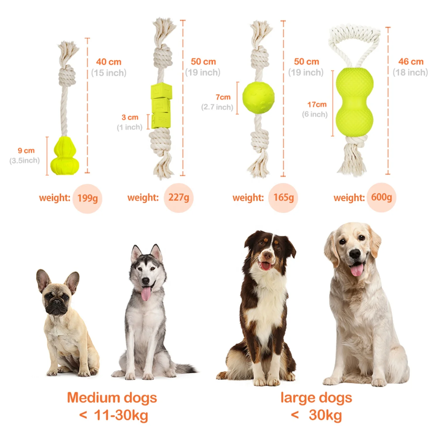 Laroo Dog Chew Ball Floating Foam Chew cotton Rope EVA Ball Pets Dog Toys Dog Toy For Pet Training swimming interactive