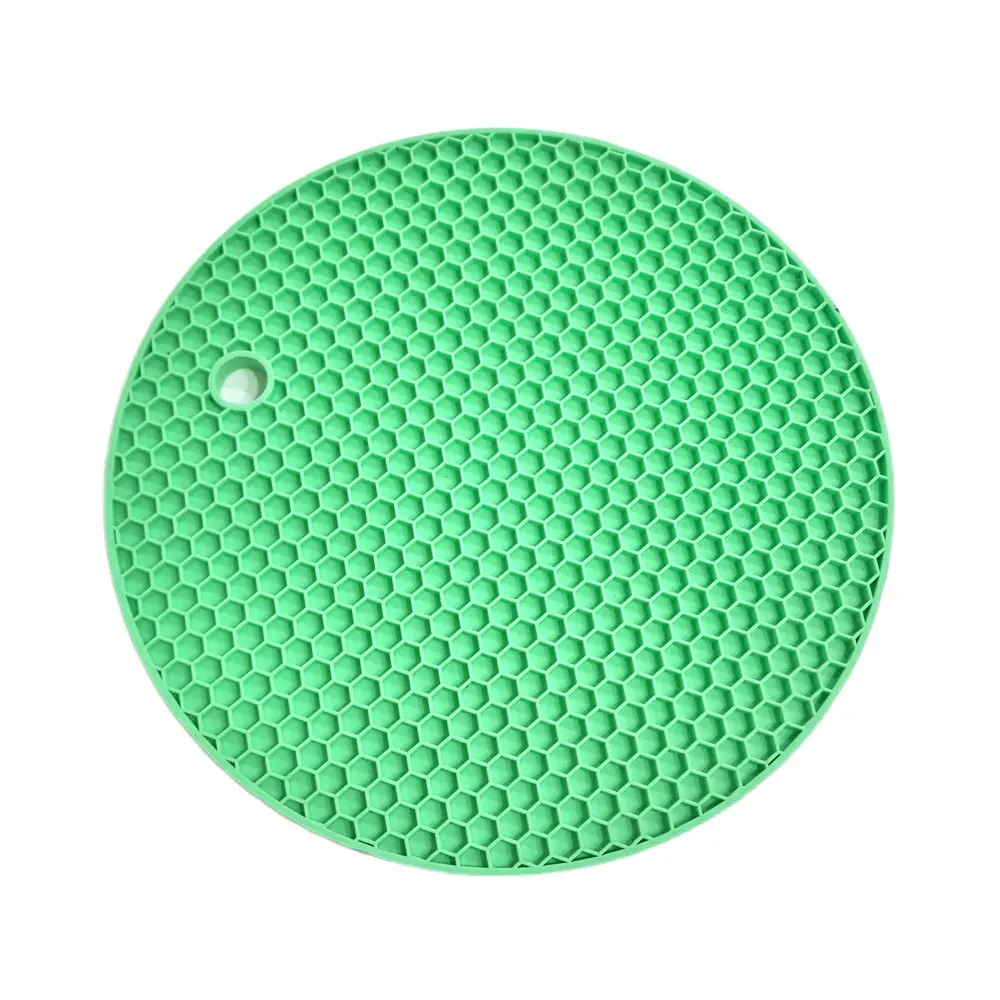 WONDERFUL Multi-Purpose Colorful Heat Resistant Hot Pads Honeycomb Pot Holder Safety Silicone Trivet Mats for Hot Pots and Pans