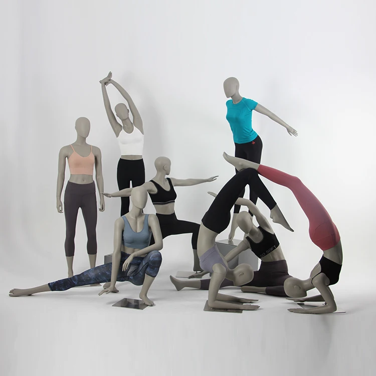 Clothes Display Female Yoga Fitness Mannequin Full Body Standing Female Mannequin