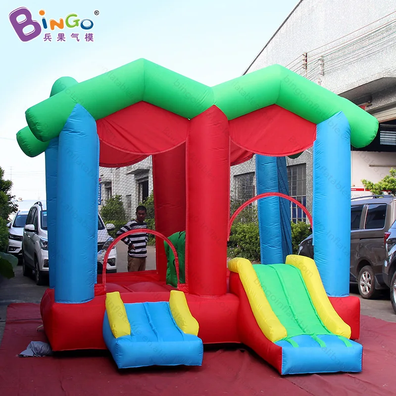 Commercial Airtight PVC Inflatable Water Giant Inflatable Trampoline Model Outdoor Slide Inflatable Bouncer For Advertising