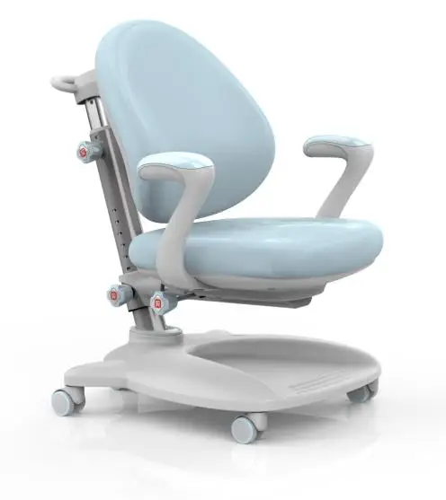 M19 hot sale metal adjustable height kid study table and chair bedroom children furniture set for student