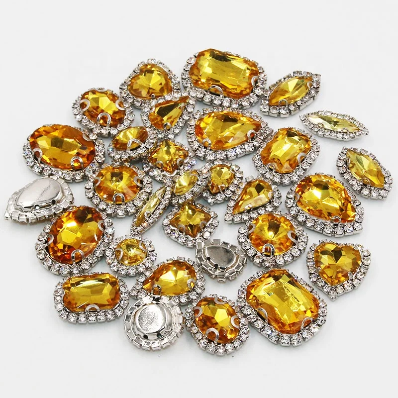 Mixed shape Fancy Stone Crystal Rhinestones For Jewelry Making