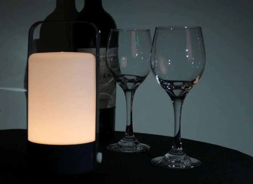 LED portable lamp battery color change small handle lantern light