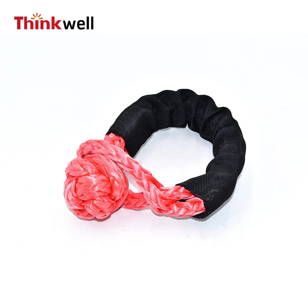 12mmX 55cm Soft Synthetic Shackle Emergency Road Recovery Rope for Towing Strap Kit