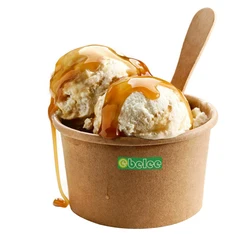 Manufacturer  Disposable 8oz ice cream paper cup with lids Yourt paper bowls with lids can be customized