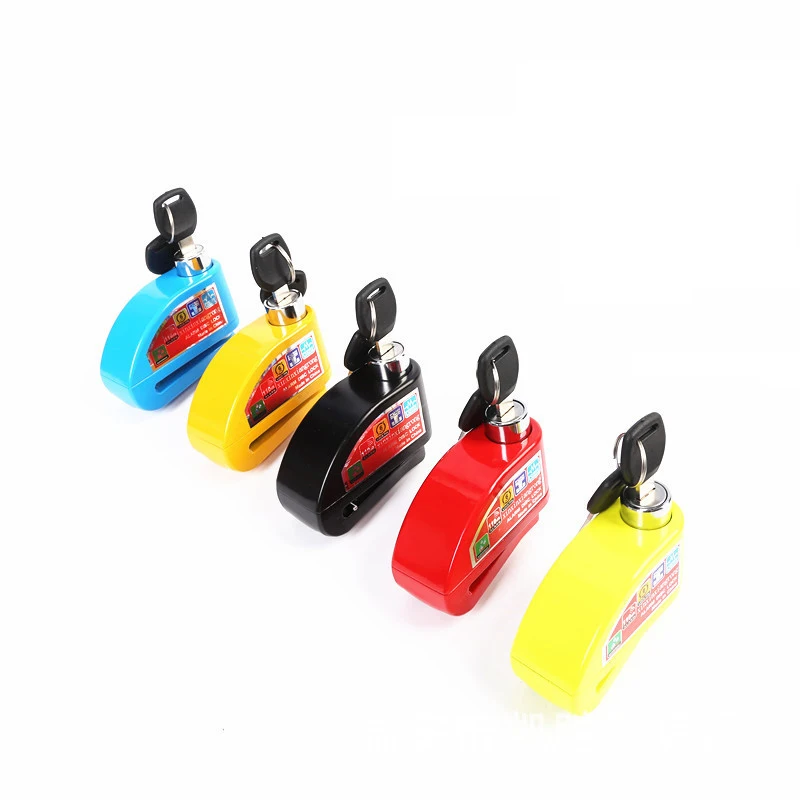 motorcycle bike Alarm sound lock motorcycle disc brake lock 110db loud Security Waterproof bicycle lock motorcycle accessories