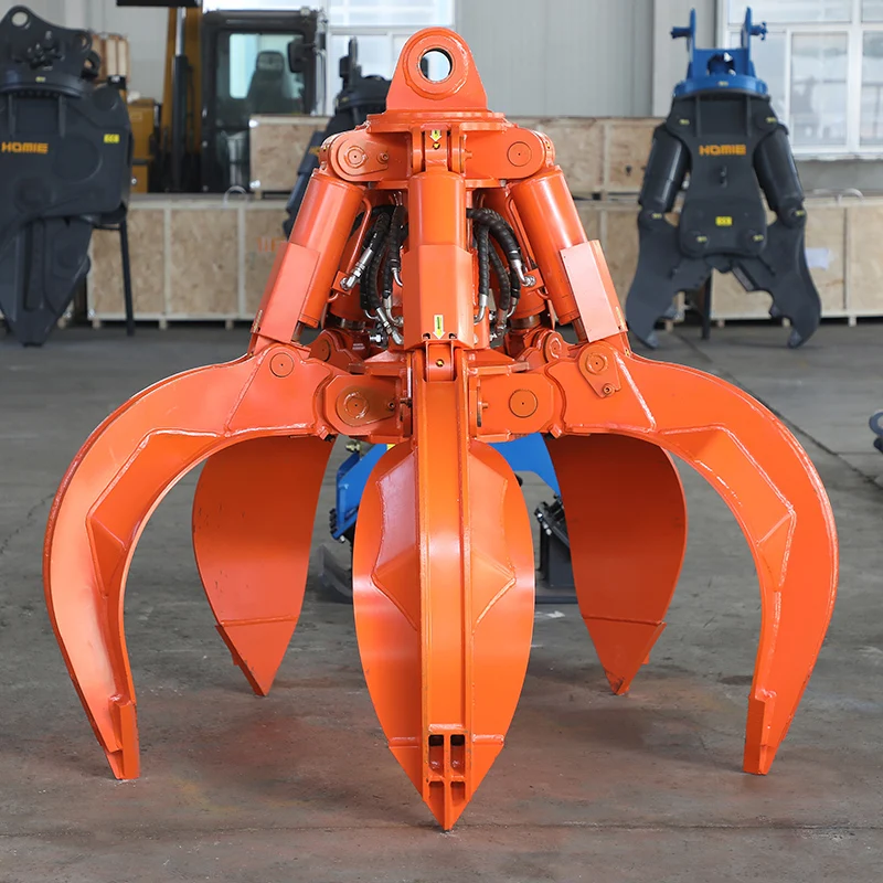 Brand New Material Handler Used Five-Tine Scrap Grab for Scrap Metal Recycling in Scarp Yard