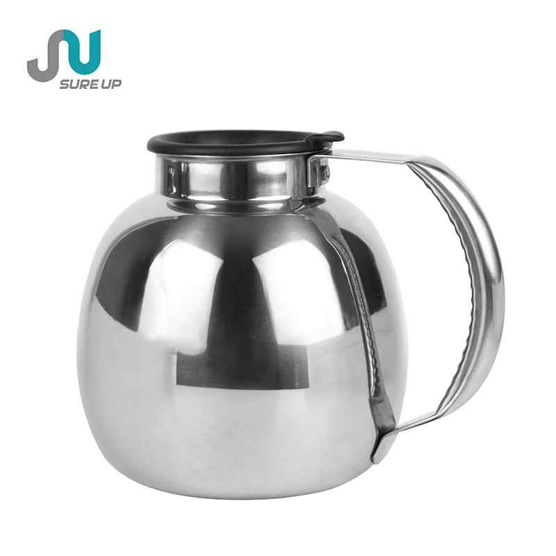 Factory Direct Stainless Steel Arabic Coffee Pot Turkish tea pot with plastic lid for airline Restaurant