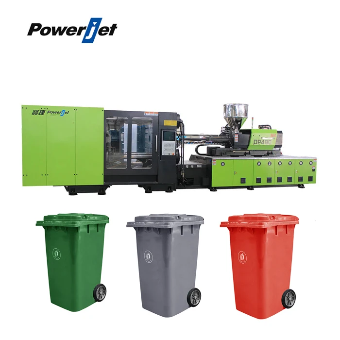  Двухплатформенная пластиковая большая уличная мусорная корзина Powerjet машина для литья под
