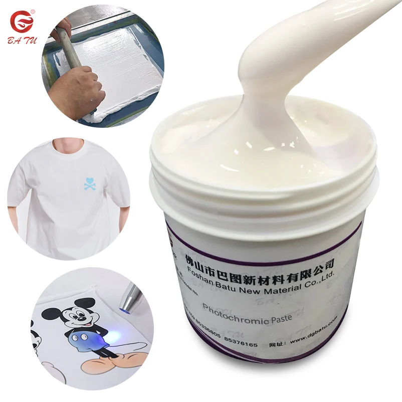 Color Change UV ink Photochromic Paste for Screen Printing