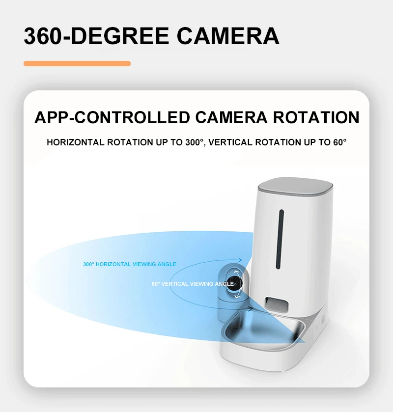 OEM Factory App Remote Control Wifi Dog Cat Food Dispenser Feeder Smart Automatic Pet slow Feeder with Camera Pet Product