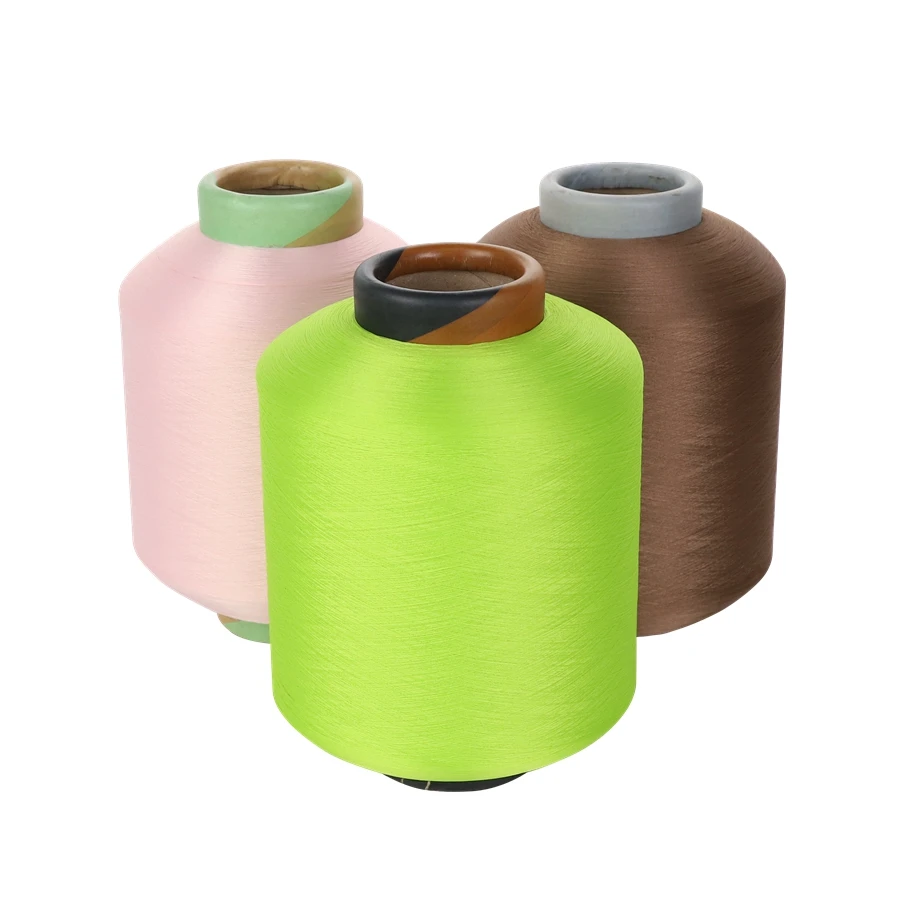 Recycled nylon dty yarn 70D/24F air covered spandex 40D for knitting