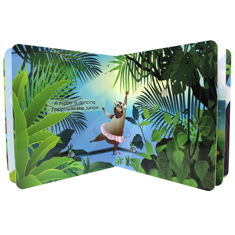 High quality product Khmer sound book and  baby sound book module kid learning activity music book