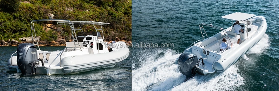 Liya new hypalon rib inflatable boats 25feet tour boats