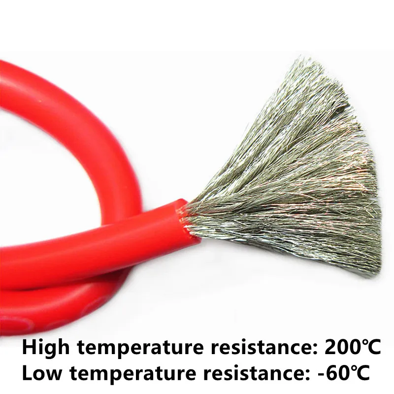 Soft silicone wire 11/10/9/8/7/3/2/1/0AWG high and low temperature resistant single core lithium battery cable