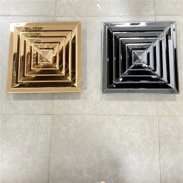 Stainless steel square louver air conditioner diffuser outlet