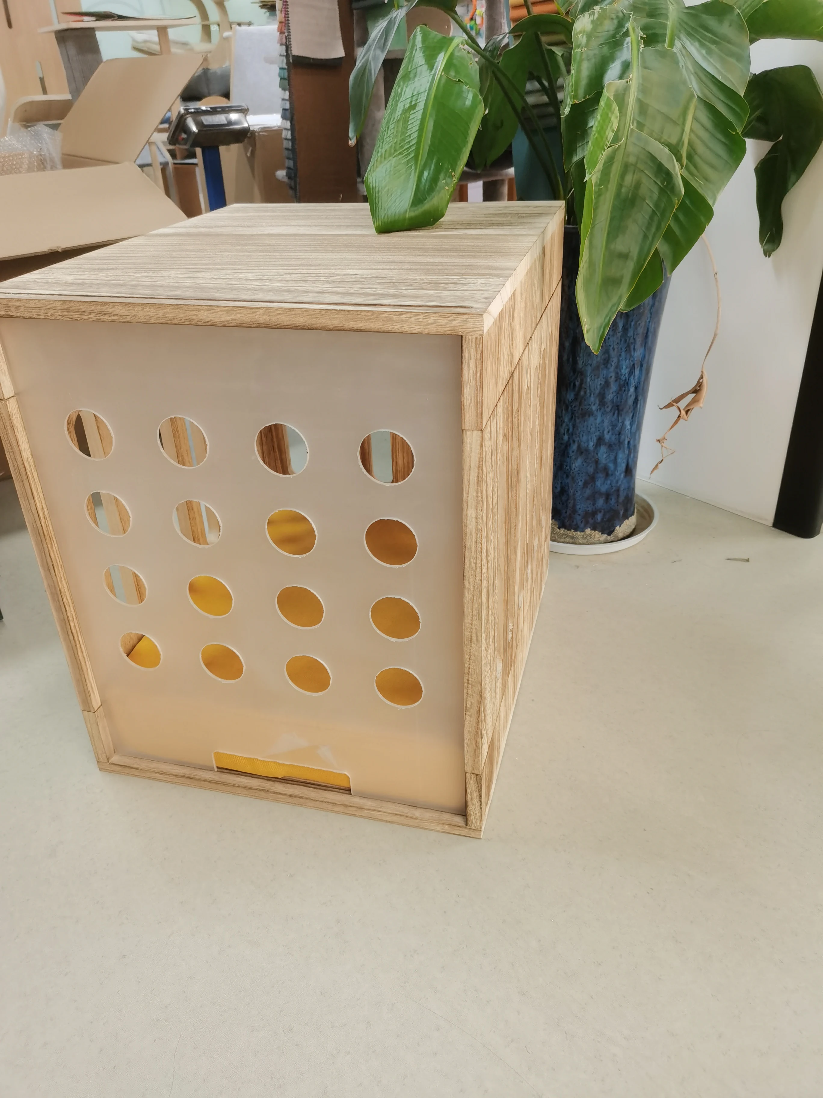 Indoor Luxury Demolition Wooden Dog Crate Cat Litter Box Furniture House Indoor Cabin for Dog