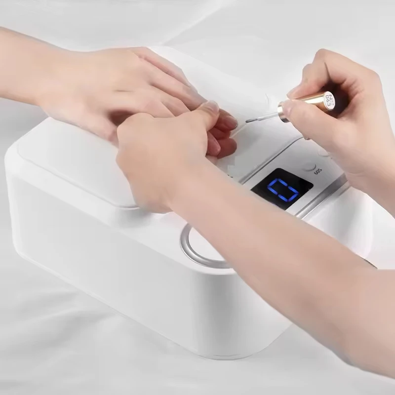 Arm Rest T9 Nail Dryer Multi-functional 2 in 1 Hand Pillow UV LED Nail Lamp 48W Smart Sensor Comfortable PU UV Curing Manicure