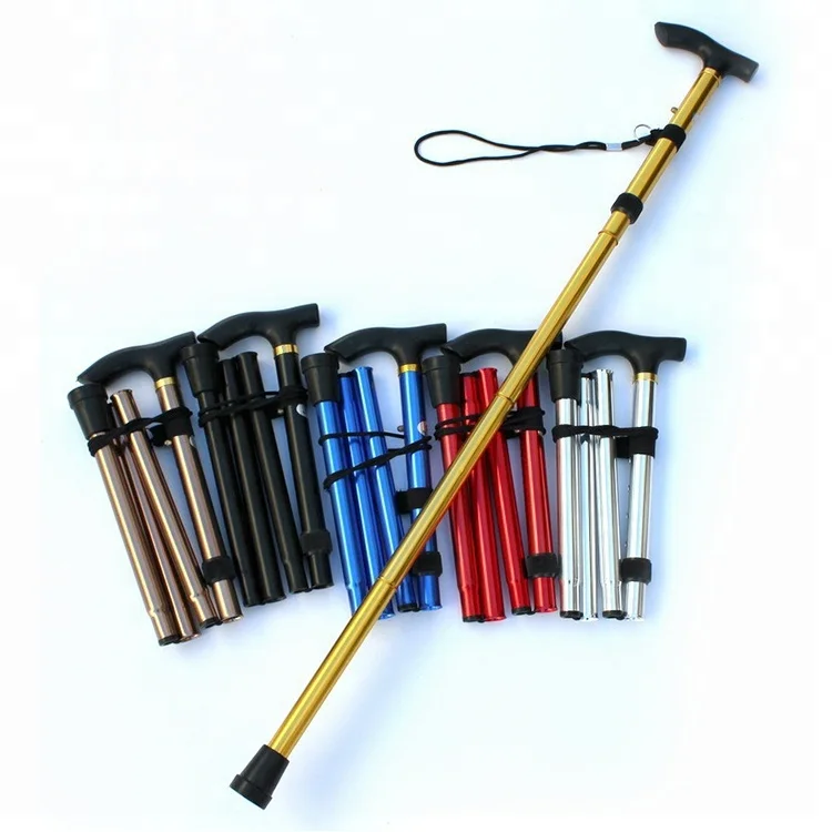 Factory Wholesale Canes Folding Walking Stick Trekking Foldable Walking Sticks Hiking Poles