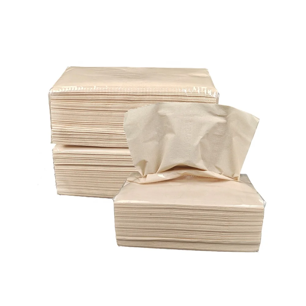 Custom Bamboo Facial Tissue 3 Ply Facial Tissue 100 Sheets Soft Pack Facial Tissues for Hotel Commercial use
