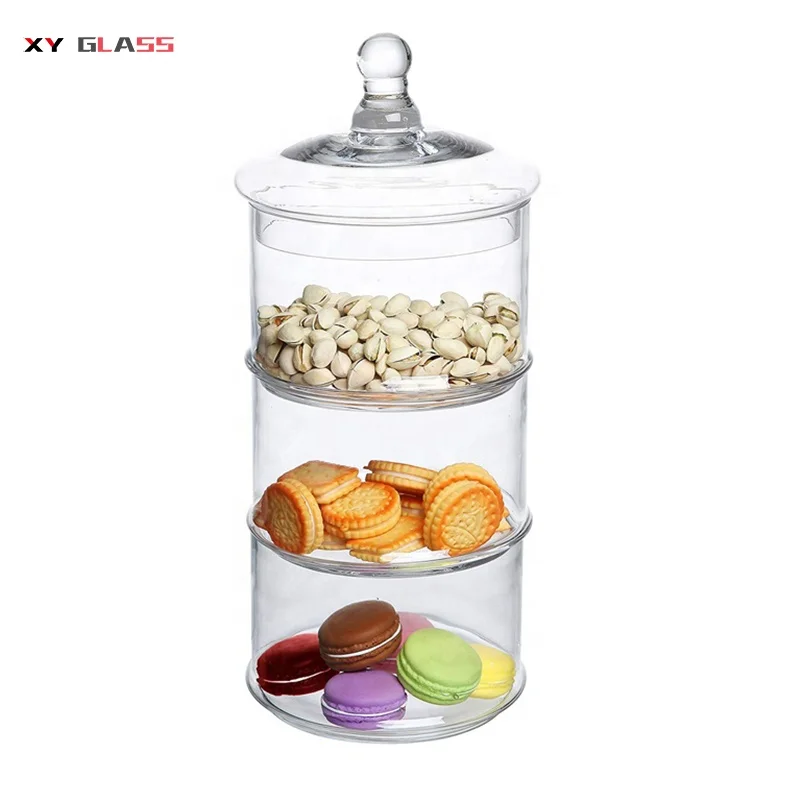 Декоративная банка для кофе с крышкой из боросиликатного стекла