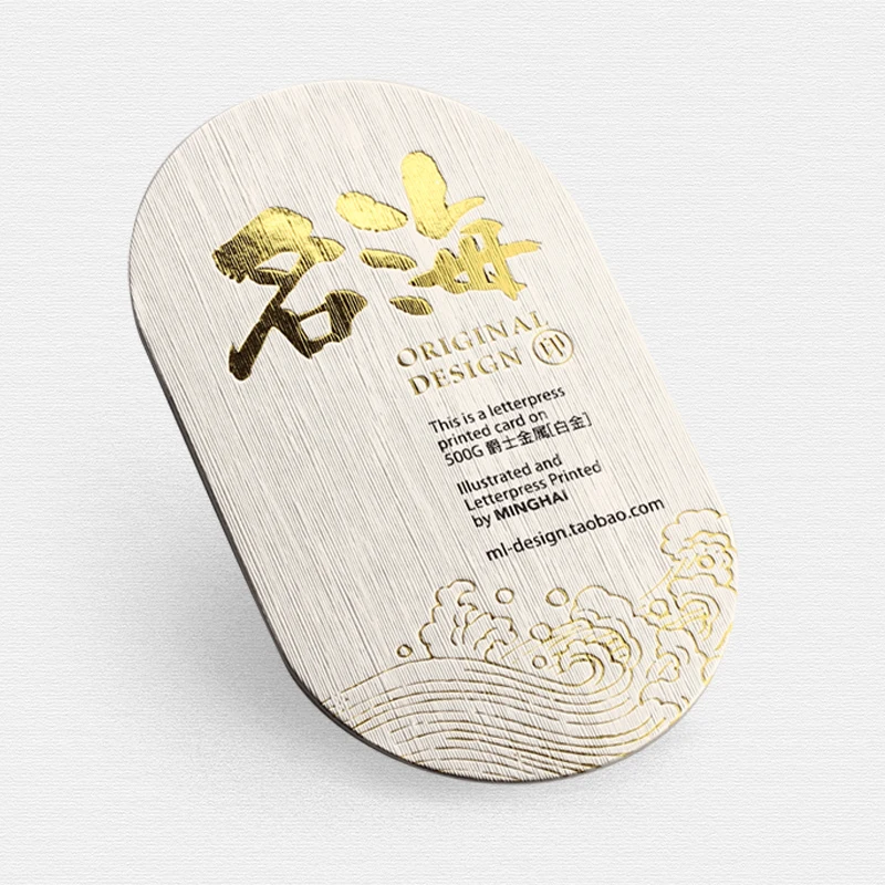 Luxury Custom Printing Embossed 500gsm 800gsm Cotton Paper Cardboard Name Business Card