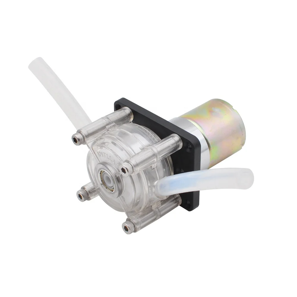 INTLLAB  DIY Peristaltic Pump Dosing Pump 12V DC, High Flowrate 80~220mL/min