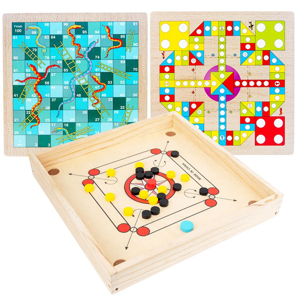 4 в 1 12 дюймов настольная игра Carrom Классическая Strike и карманный стол