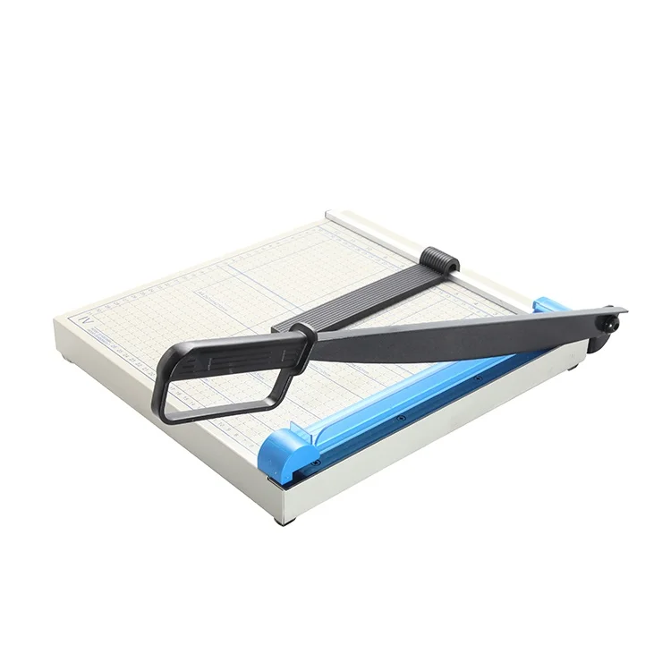 A4 Paper Trimmer Paper Cutter Heavy Duty Trimmer Photo Guillotine Craft Machine Gridded Paper Steel White Manual Press 320x320mm