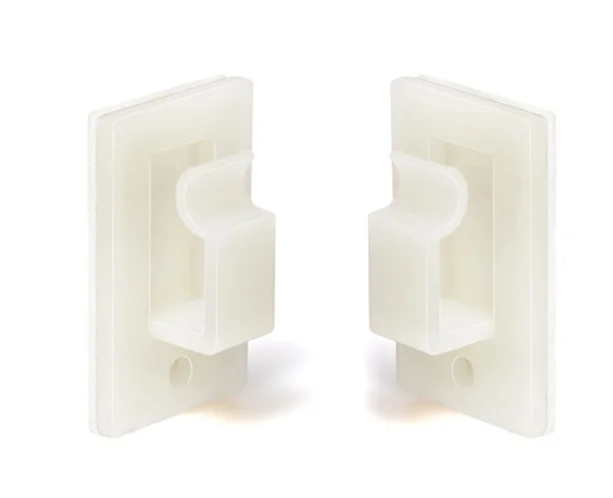 Natural grey color R type tie mount plastic cable clamp wire management 3M self adhesive cable tie mount