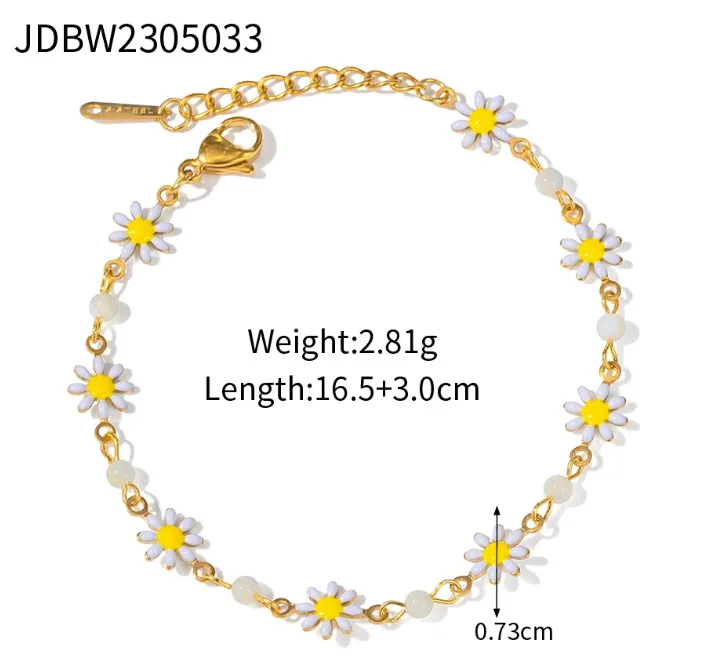 Wholesale Stainless Steel 18K Gold Plated Miami Cuban Chain Bangle Flat Snake Stacking Fashion Jewelry Bracelets & Bangles