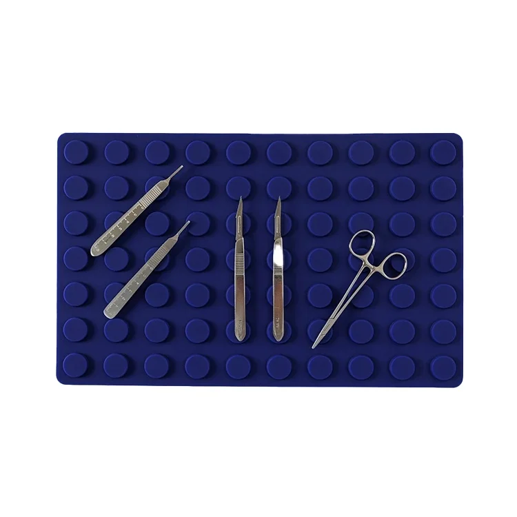 Surgical Magnetic Instrument Mat Blue Reusable Magnetic Mat